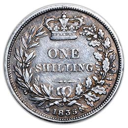 1835 Great Britain 1s