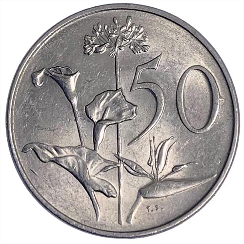 1988 South Africa 50c fine